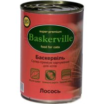 Вологий корм Baskerville для котів, лосось, 400 г