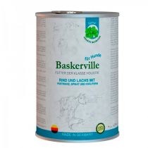 Вологий корм Baskerville Holistic для собак, лосось і яловичина з пастернаком, шпинатом і зеленню, 400 г