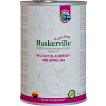Вологий корм Baskerville Sensitive Wild Mit для собак, оленина з чорницею і спіруліна, 400 г
