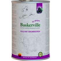 Вологий корм Baskerville Super Premium Kalb Mit Brombeeren для цуценят, телятина і ожина, 400 г