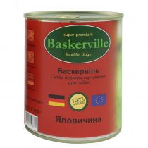 Вологий корм Baskerville для собак, яловичина, 800 г