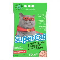 Наповнювач для туалету Super Cat з ароматом 3 кг, зелений