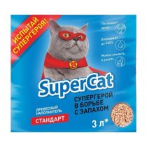 Наповнювач для туалету Super Cat Стандарт 1 кг, синій