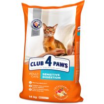 Сухий корм Клуб 4 Лапи Sensitive Digestion Premium для дорослих котів з чутливим травленням, 14 кг