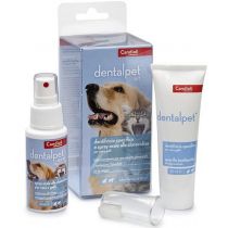 Дорожній набір (спрей, зубна щітка, паста) DentalPet Kit для догляду за ротовою порожниною для кішок і собак