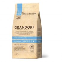 Сухий корм Grandorf White Fish & Brown Rice Adult для кішок з чутливим травленням, з рибою, 400 г