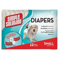Гігієнічні підгузники для тварин Simple Solution Disposable Diapers Small, 12 шт