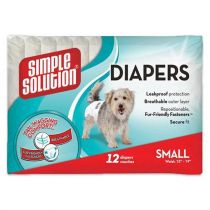 Гігієнічні підгузники для тварин Simple Solution Disposable Diapers Small, 30 шт