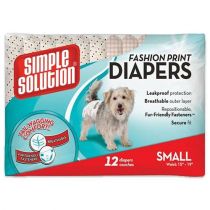 Гігієнічні підгузники для тварин Simple Solution Fashion Disposable Diapers Small, 12 шт