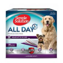 Пелюшки Simple Solution All Day Premium Dog Pads з ароматом лаванди, 60 х 58 см, 50 шт