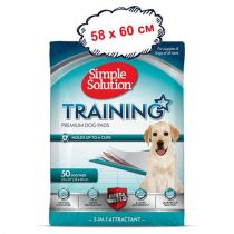 Влагопоглощающие гігієнічні пелюшки Simple Solution Training Premium Dog Pads, 58 х 60 см, 50 шт