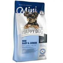 Сухий корм Happy Dog Mini Baby&Junior для цуценят дрібних порід, від 4 до 12 тижнів, зі смаком птиці, 8 кг