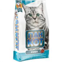 Сухий корм Пан Кот для дорослих котів всіх порід від 12 місяців зі смаком риби, 10 кг