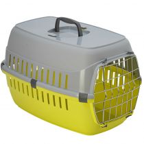Переноска Moderna Road Runner 2 для собак і котів до 8 кг, пластик, лимонний, 58×35×37 см
