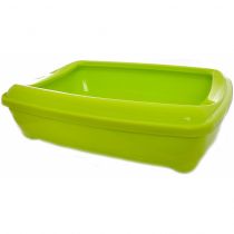 Туалет Moderna Arist-O-Tray Jumbo з бортиком для котів, ківі, 57×43×16.3 см