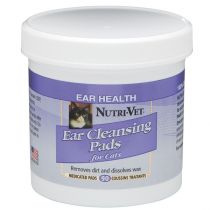 Вологі серветки Nutri-Vet Feline Ear Wipe для гігієни вух для кішок, 90 шт