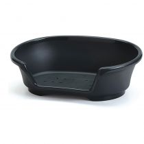 Лежанка Savic Cosy Air для собак, пластик, чорна, 78 см, 90×60×26 см
