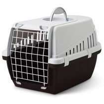 Переноска Savic Trotter 1 для собак і котів, пластик, чорна, 49×33×30 см