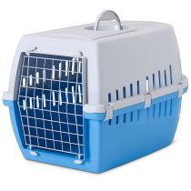 Переноска Savic Trotter 3 для собак, пластик, блакитна, 60.5×40.5×39 см