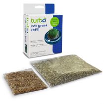 Комплект для вирощування трави Coastal Turbo Cat Grass Refill для кішок, зерна пшениці, вермикуліт
