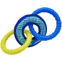 Іграшка кільця Coastal Rascals Fetch Toys Tri Tug для собак, 13 х 2 см