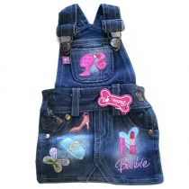 Котонові комбез Monkey Daze Barbie Denim Overall Dress для собак, розмір XS, синій