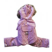 Комбінезон Monkey Daze Pink Vinyl Jumper з капюшоном, для собак, розмір XXS, рожевий