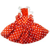 Футболка Monkey Daze Polka Dot Dress Red для собак, розмір S, червоне в горошок