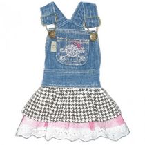 Футболка Monkey Daze Denim Skull Dress зі стразами, для собак, розмір XS, різнобарвне