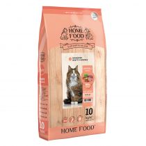 Сухий корм Home Food Hairball Control для виведення шерсті у дорослих котів, з індичкою і качкою, 10 кг
