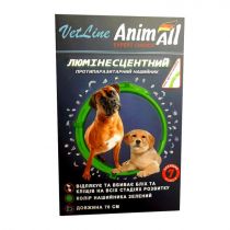 Нашийник протипаразитний AnimAll VetLine для собак, люмінесцентний 70 см, зелений
