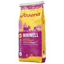 Сухий корм Josera Adult Miniwell для дорослих собак малих порід, з птахом, рисом і кукурудзою, 15 кг