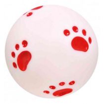 Іграшка м'яч вініловий Trixie "Слід" з пищалкою для собак, 10 см