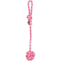 Іграшка мотузочок вузлова Trixie Denta Fun з ручкою для собак, 7 см / 50 см