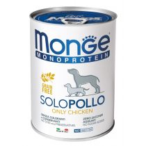 Вологий корм MONGE DOG SOLO 100% курка, 400 г