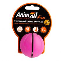 Іграшка AnimAll Fun тренувальний м'яч для собак, 5 см, фіолетова