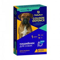Нашийник Golden Defence від бліх і кліщів для собак, синій, 70 см