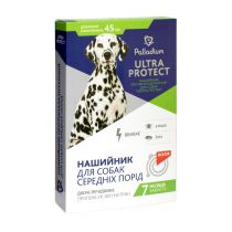 Нашийник Palladium Ultra Protect від бліх і кліщів для собак середніх порід, червоний, 45 см