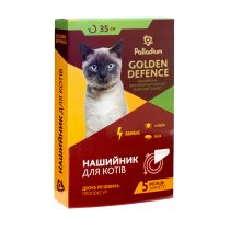 Нашийник Golden Defence від бліх і кліщів, для котів, 35 см