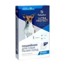 Нашийник Palladium Ultra Protect від бліх і кліщів для собак дрібних порід, синій, 35 см