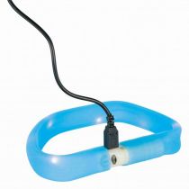 Нашийник Trixie Flash Light USB L-XL світиться, 70 см х 30 мм, синій