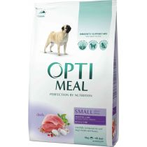 Сухий корм Optimeal для дорослих собак малих порід, з качкою, 4 кг