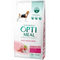 Сухий корм Optimeal для дорослих собак середніх порід, з індичкою, 1.5 кг
