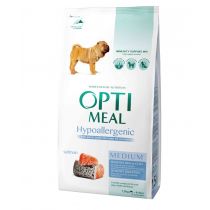 Гіпоалергенний сухий корм Optimeal для дорослих собак середніх порід, з лососем, 1.5 кг