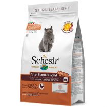 Сухий корм Schesir Cat Sterilized & Light з куркою, для стерилізованих котів і кастрованих котів, 400 г