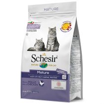 Сухий корм Schesir Cat Mature монопротеїновий, для літніх котів, 400 г