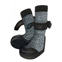 Захисні шкарпетки Trixie Walker Socks для собак, розмір ХS-S, чорно-сірий