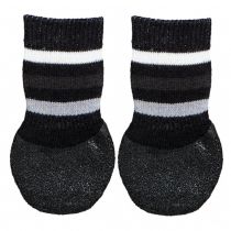 Шкарпетки Trixie з антиковзанням, для собак, котон і гума, розмір S-M, чорний