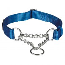 Нашийник-зашморг Trixie Premium для собак, нейлон, 30-40 см х 15 мм, синій
