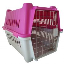 Переноска AnimAll P 784 для котів і собак, рожева, 58×40×43 см